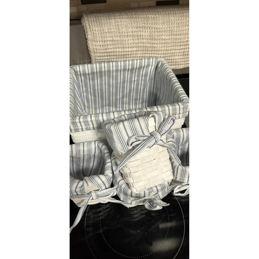 Wicker Basket Woven Storage Organizer 5 Pieces